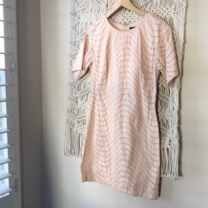 French Connection Eyelet SZ 8 Shift Dress